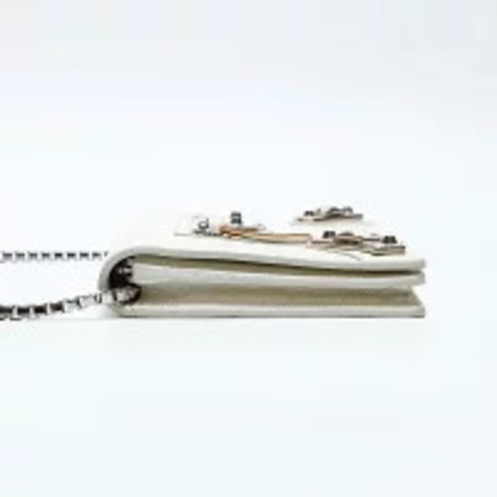 Balenciaga Wallet Chain City Shoulder Bag Ivory White - Picture 3 of 12